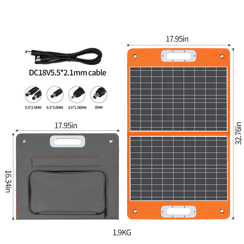 FlashFish TSP60W 60W tragbares Solarpanel 