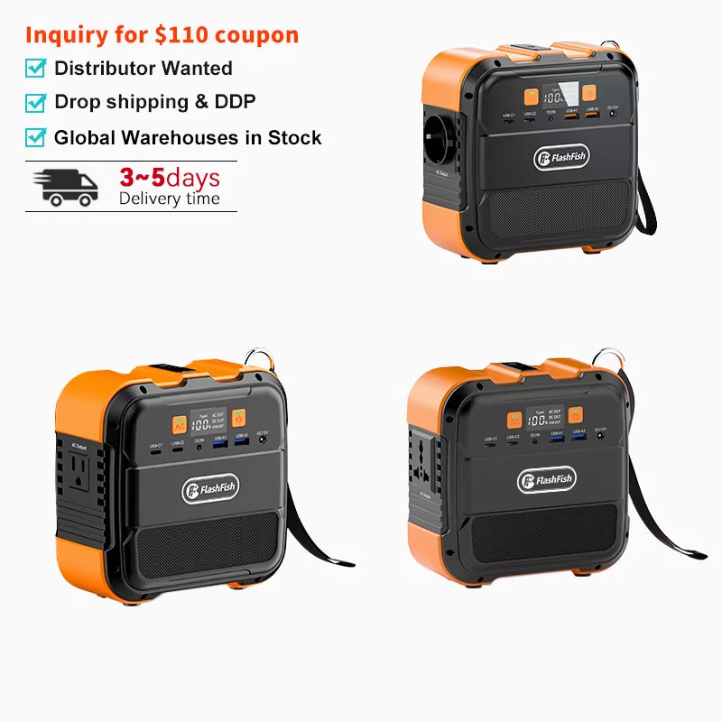FlashFish A101 120W portable power station