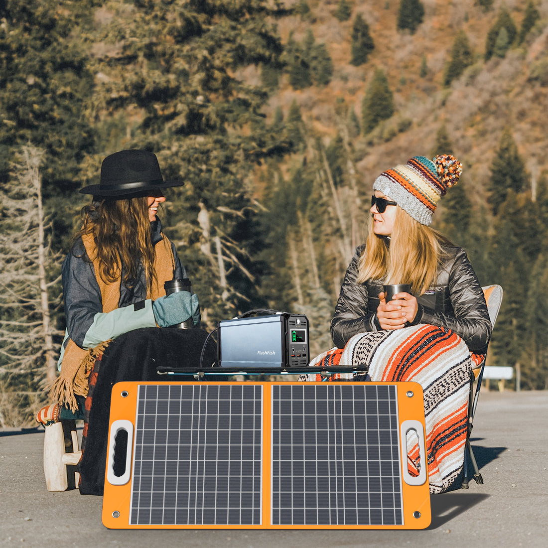 FlashFish TSP100W 100W portable solar panel