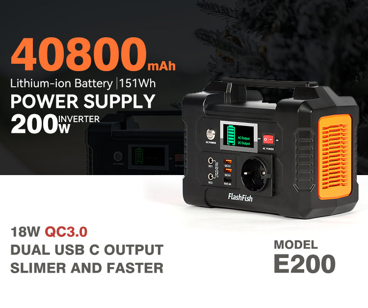 FlashFish E200 200W Portable Power Station